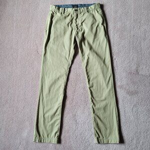 Gap Mens Khaki's Flat Front Khaki Pants 32 x 34 100% Cotton